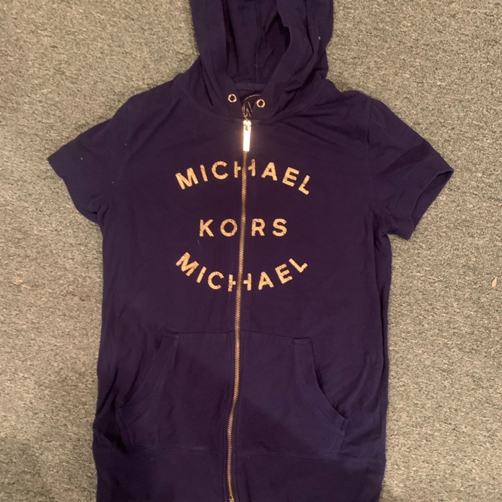 Short sleeve MK zip up